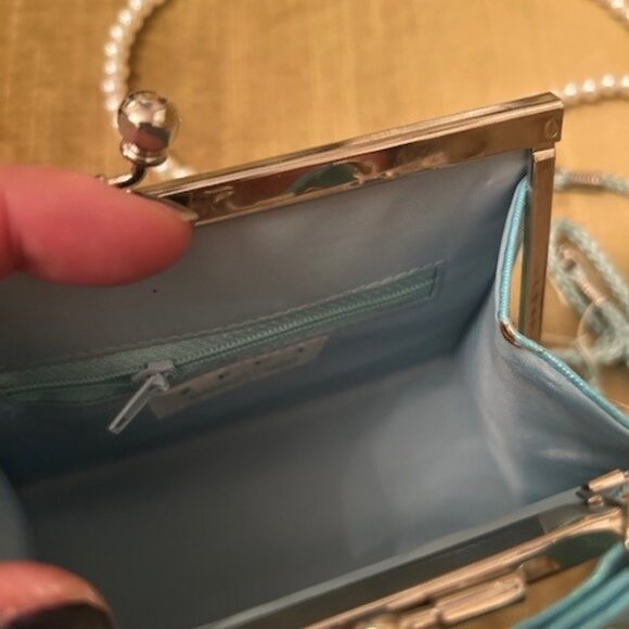 EUC - Electric Blue Y2K handheld Micro tote bag - Picture 3 of 5